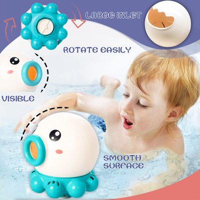 Rotating Spray Octopus Children's Bath Toys