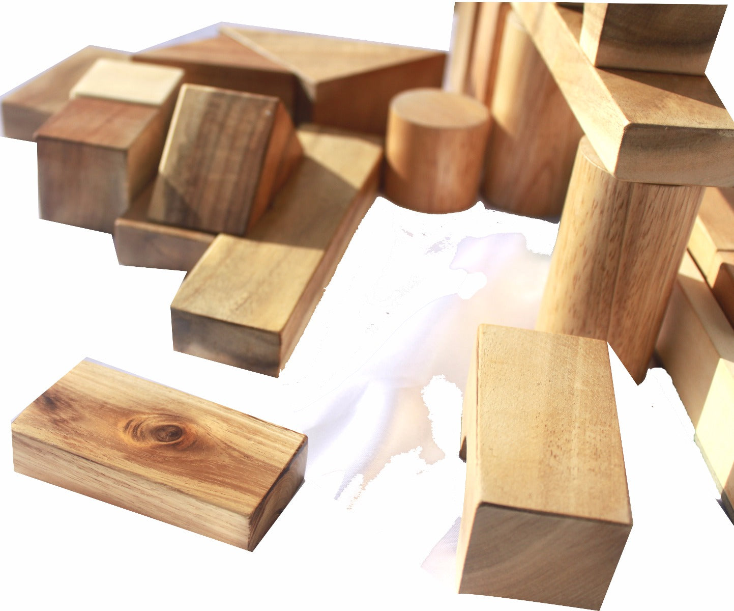 Imagination and creative wooden blocks