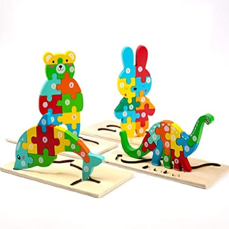 Puzzle Game- Wooden Toy for Kids Ages 3-5