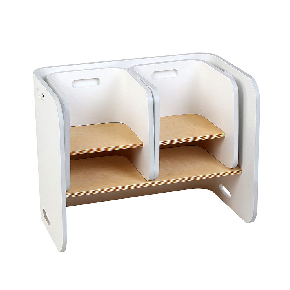 3 PC Nordic Table White Desk Compact