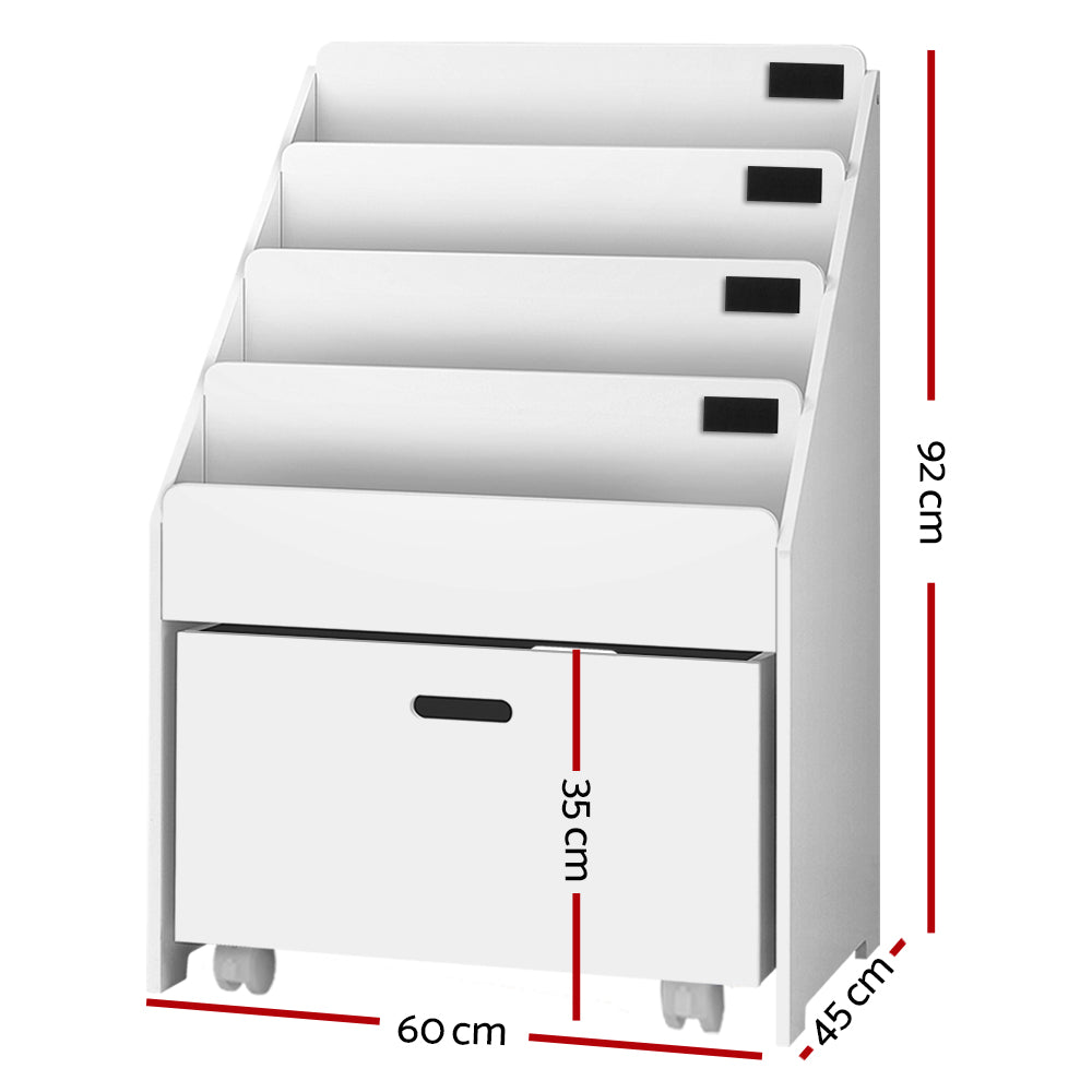 Bookshelf Storage Organiser with Drawers