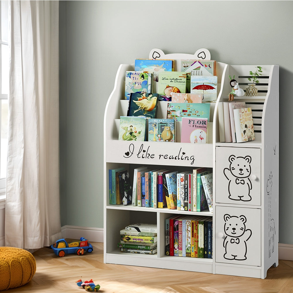 4 Tiers Kids Bookshelf Storage