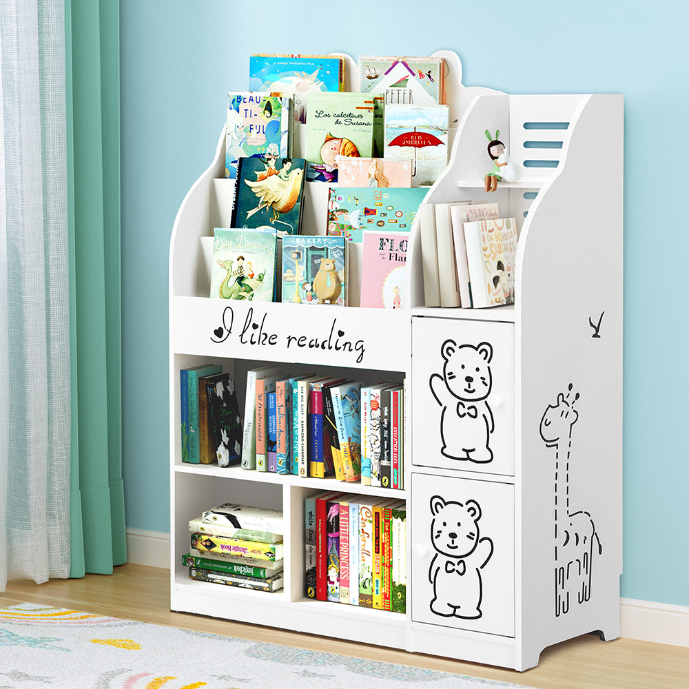 4 Tiers Kids Bookshelf Storage