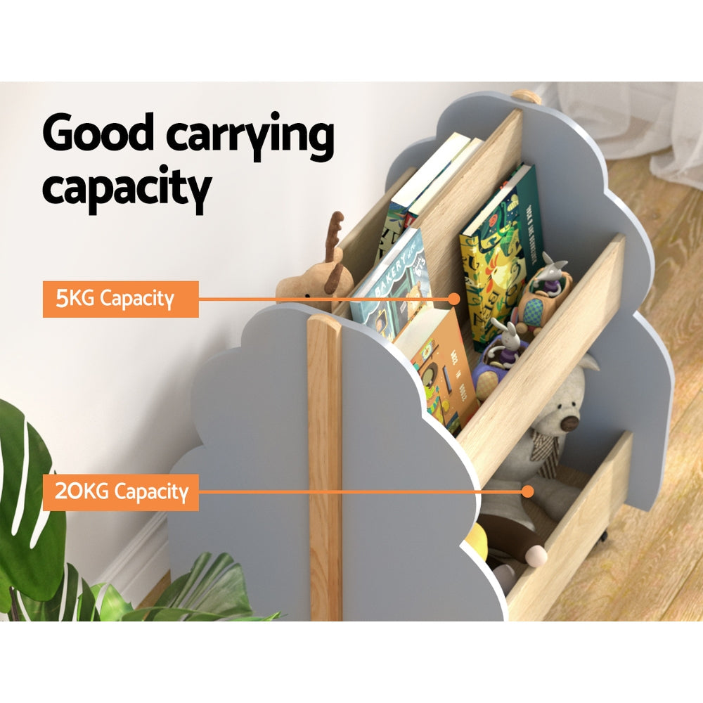 Kids Toy Box Bookshelf Storage