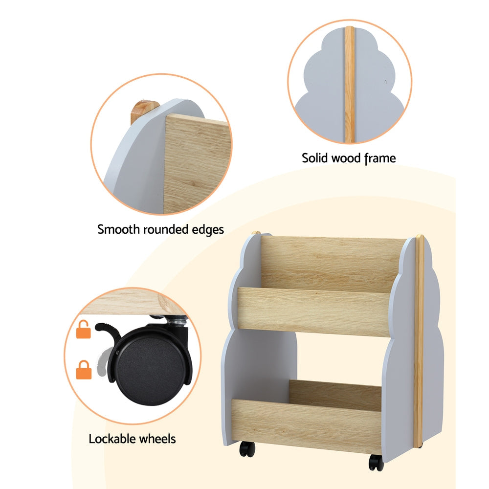 Kids Toy Box Bookshelf Storage