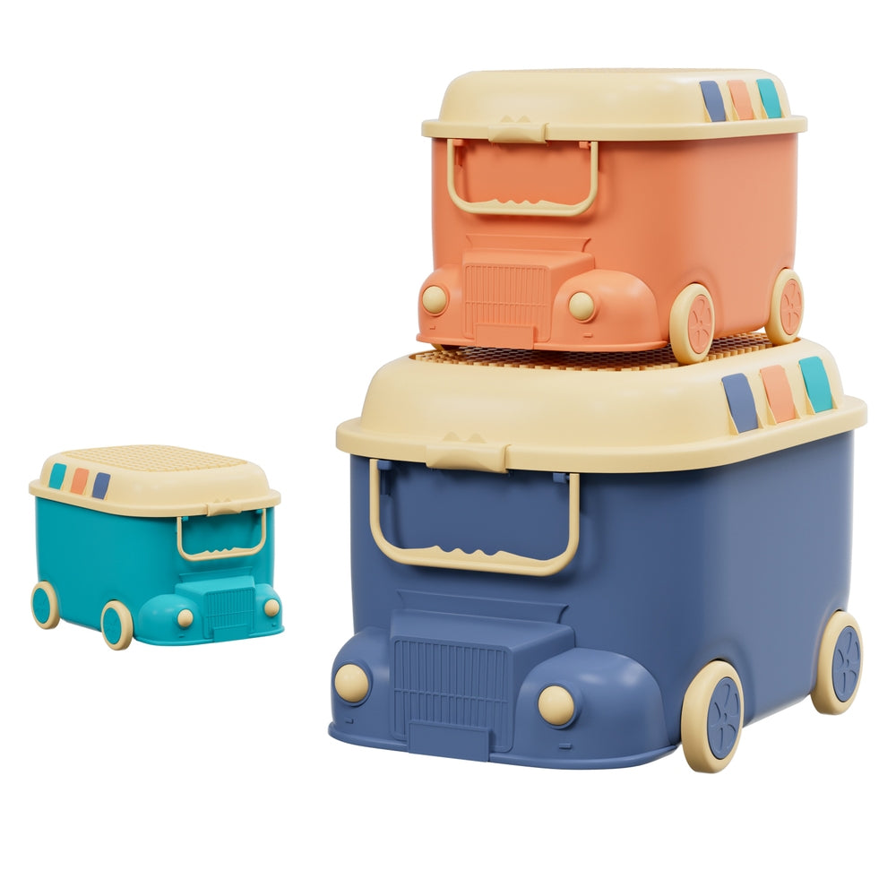 Play & Store Car: The Fun Toy Storage Box with Wheels