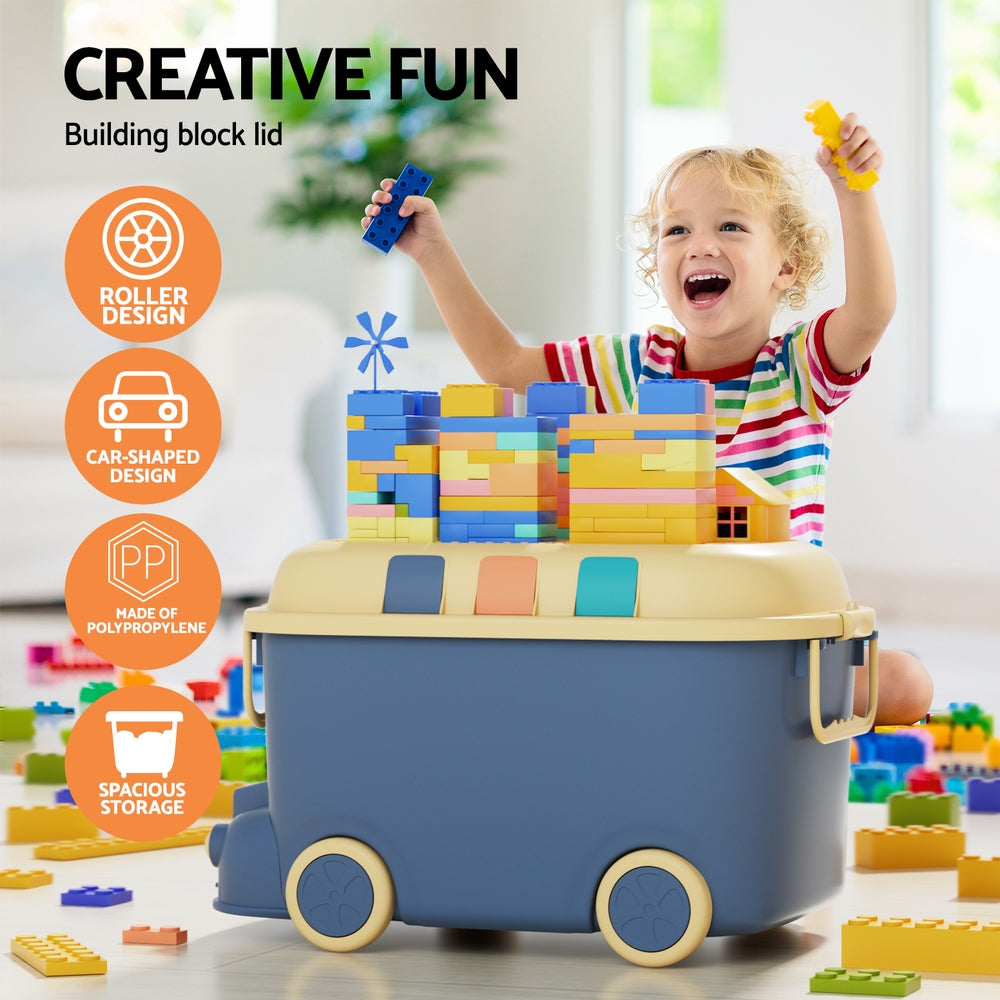 Play & Store Car: The Fun Toy Storage Box with Wheels