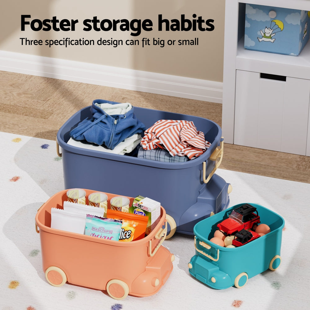 Play & Store Car: The Fun Toy Storage Box with Wheels