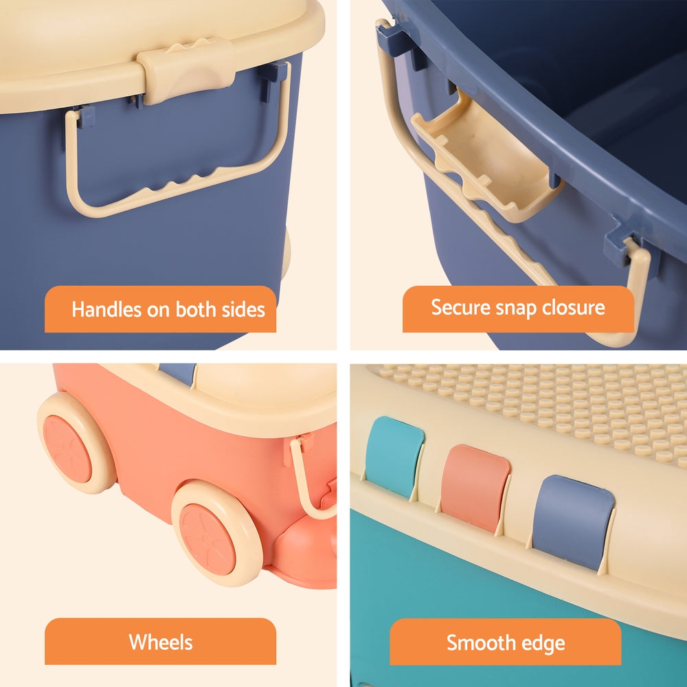 Play & Store Car: The Fun Toy Storage Box with Wheels