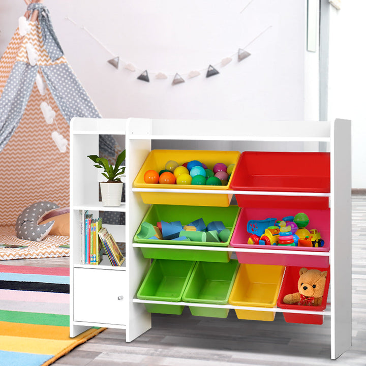 8 Bins Toy Box Storage Organiser