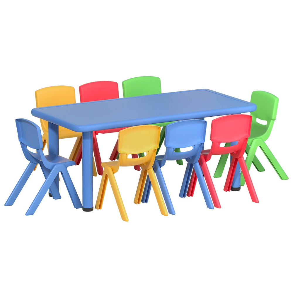 9 PCS Kids Table and Chairs