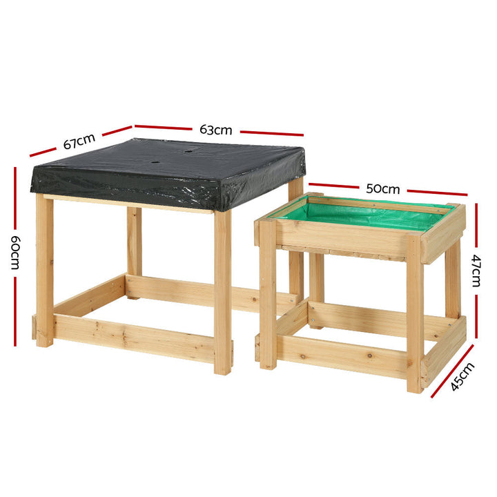 Kids Sandpit Sand and Water Wooden Table