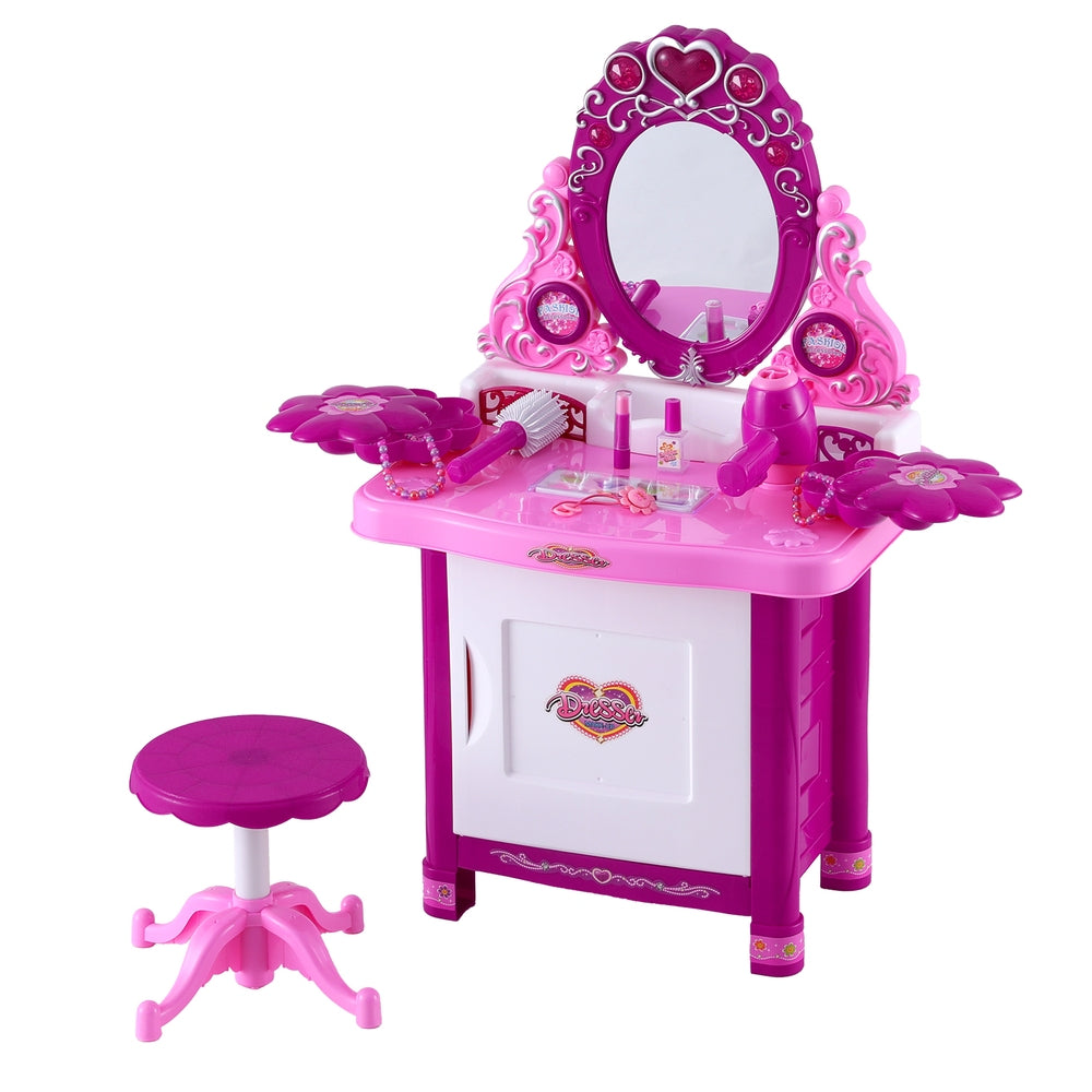 Makeup Play Set Dressing Girls Pink