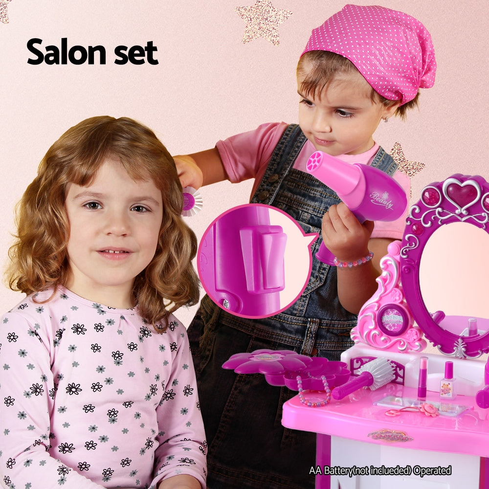 Makeup Play Set Dressing Girls Pink