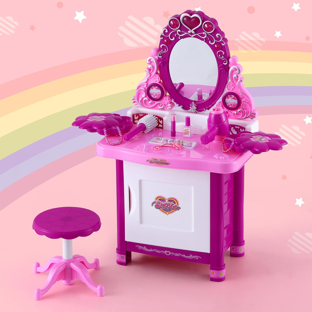 Makeup Play Set Dressing Girls Pink