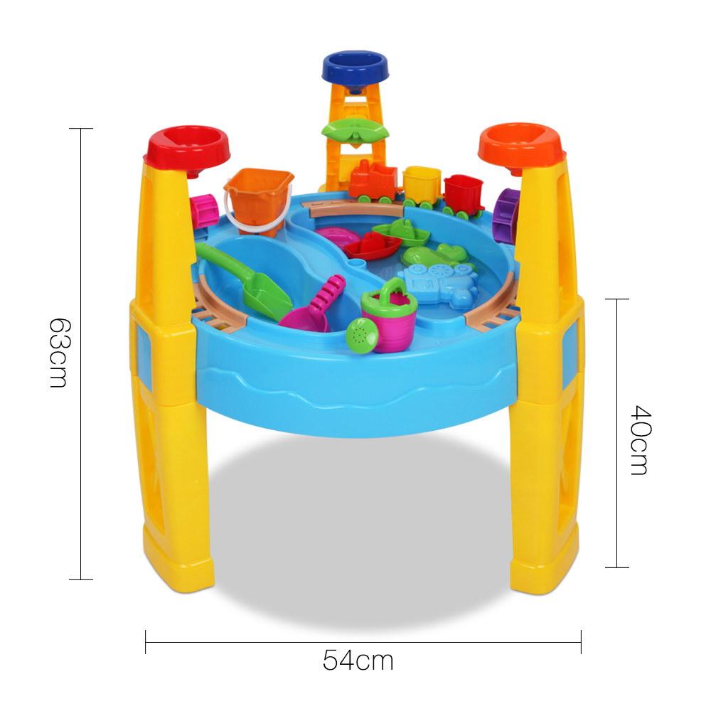 Kids Sandpit Pretend Play Set Water Sand Table Children Outdoor Toy Umbrella