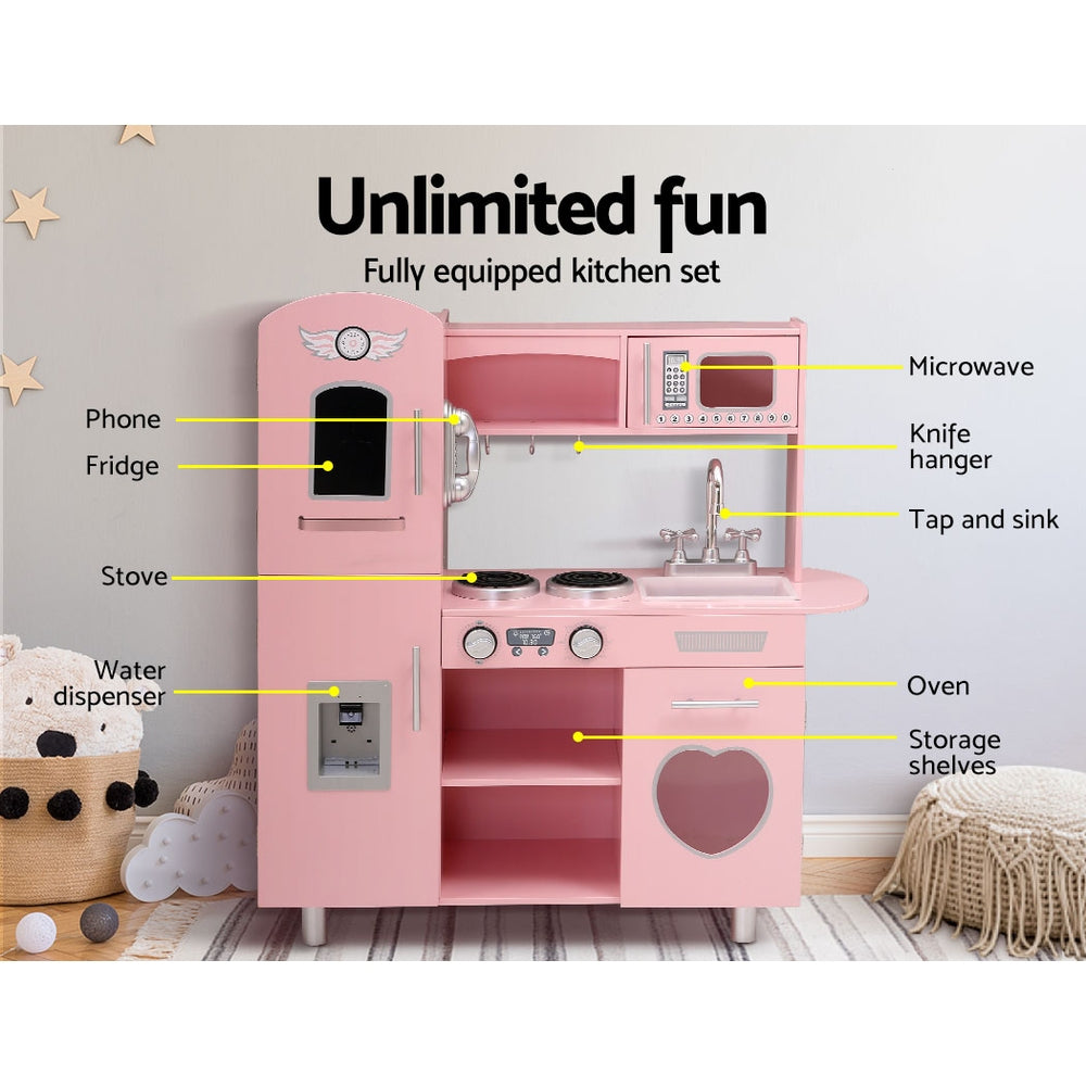 Kitchen Pretend Play Set Pink