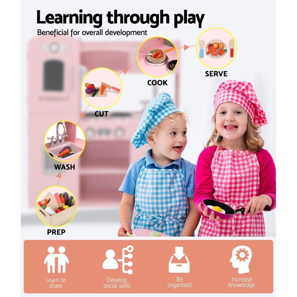 Kitchen Pretend Play Set Pink