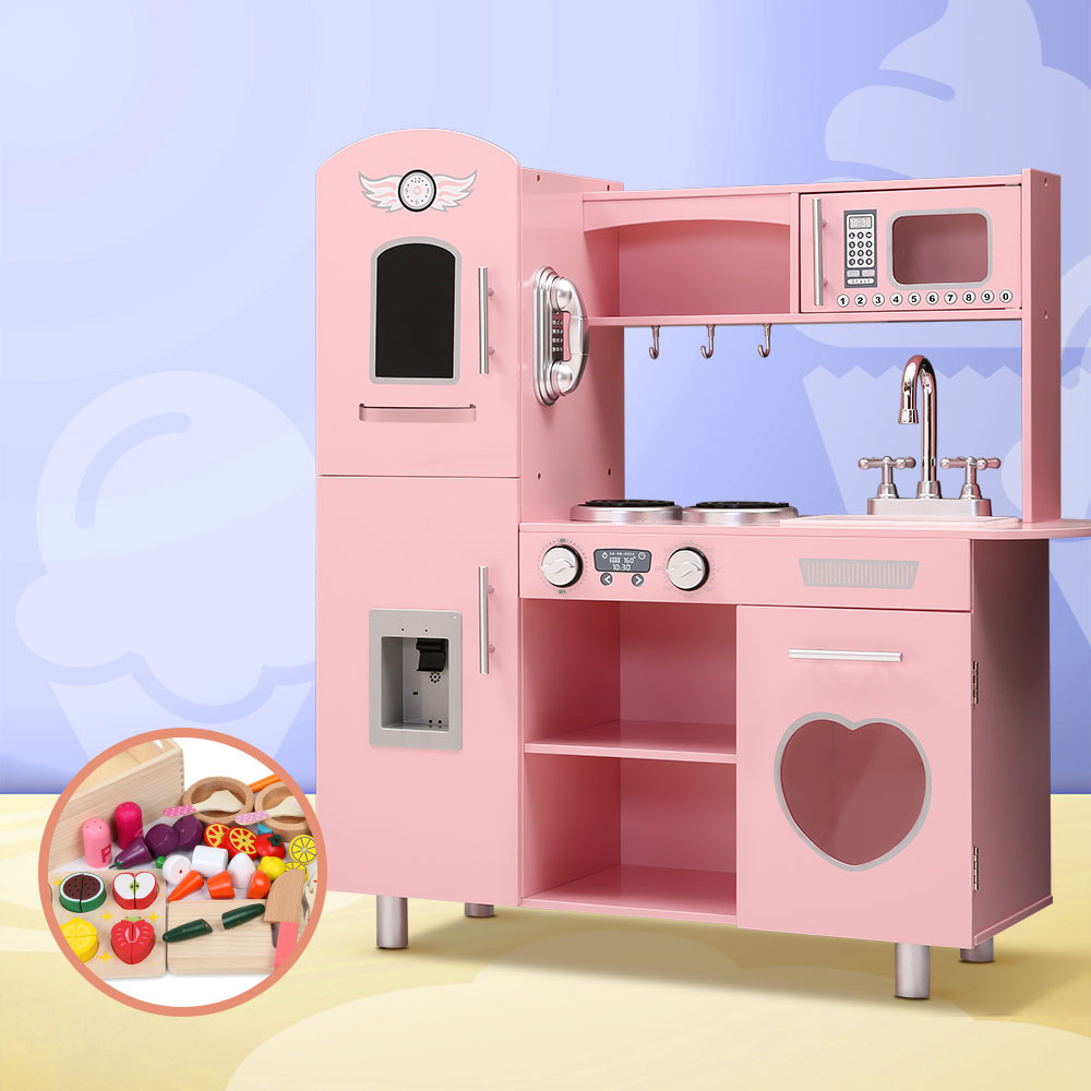 Kitchen Pretend Play Set Pink