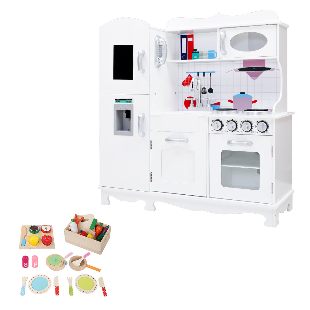 Kitchen Set Pretend Play White