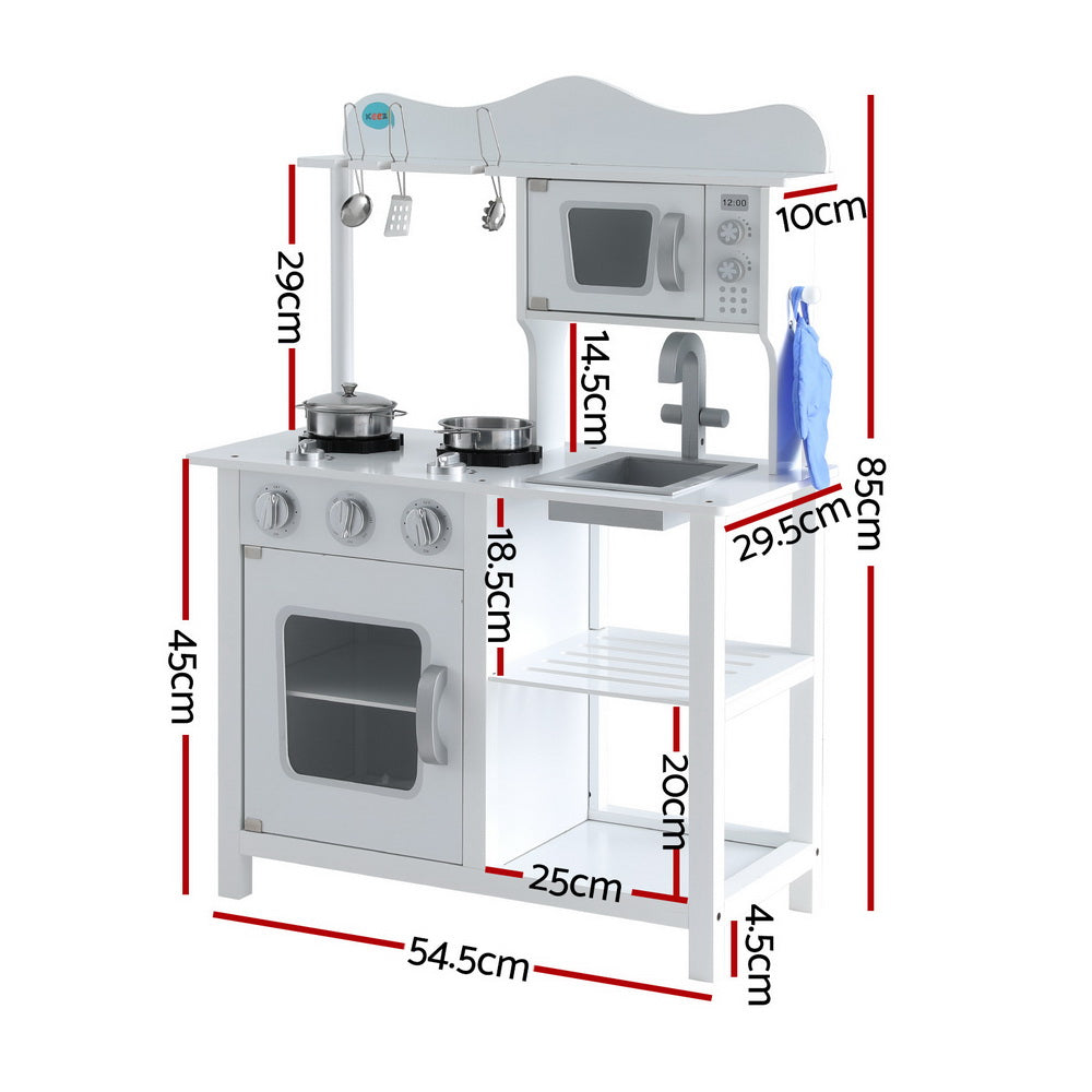 18-piece Kids Kitchen Play Set - White