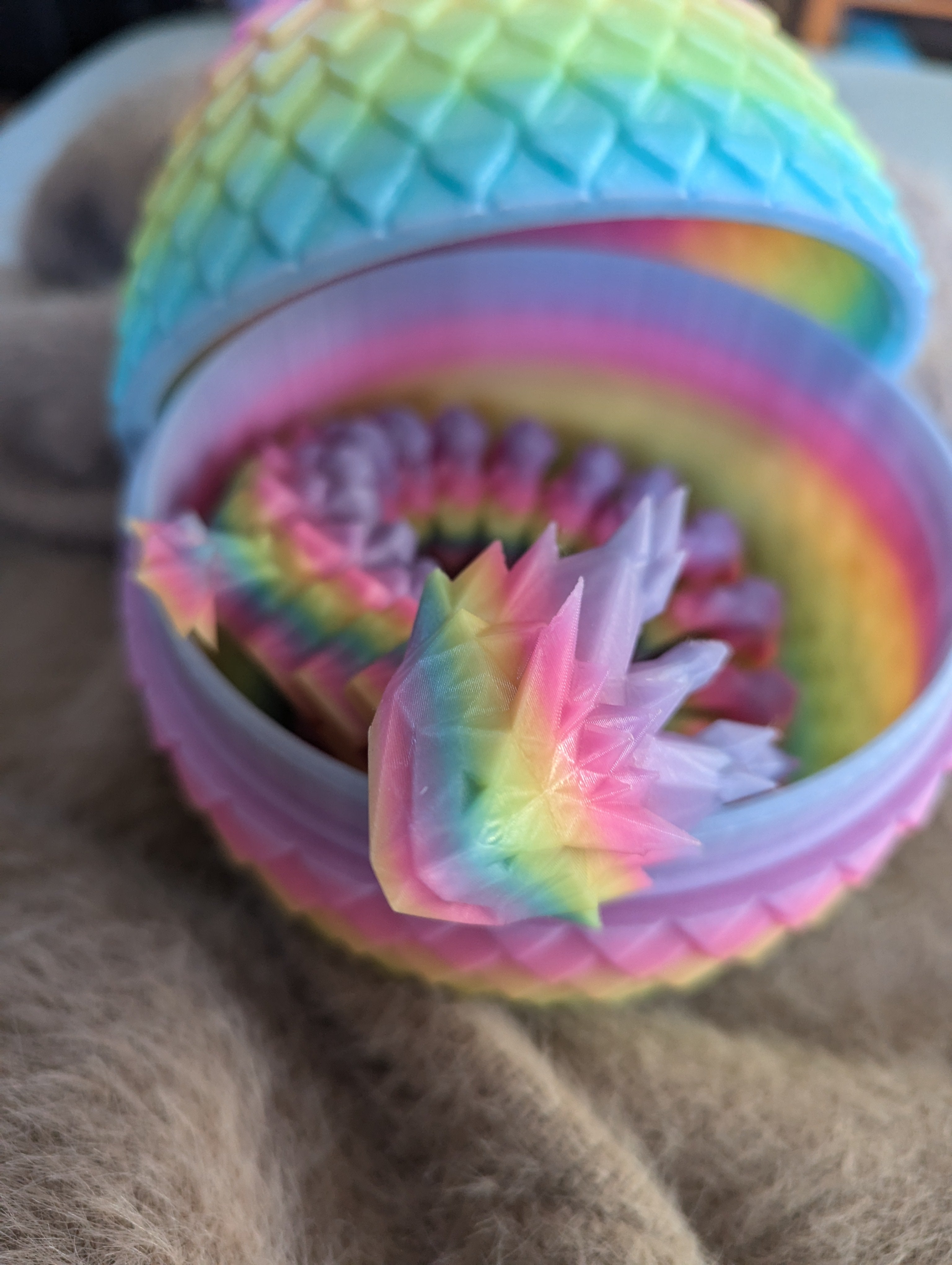 Dragon with Egg Glow in the Dark