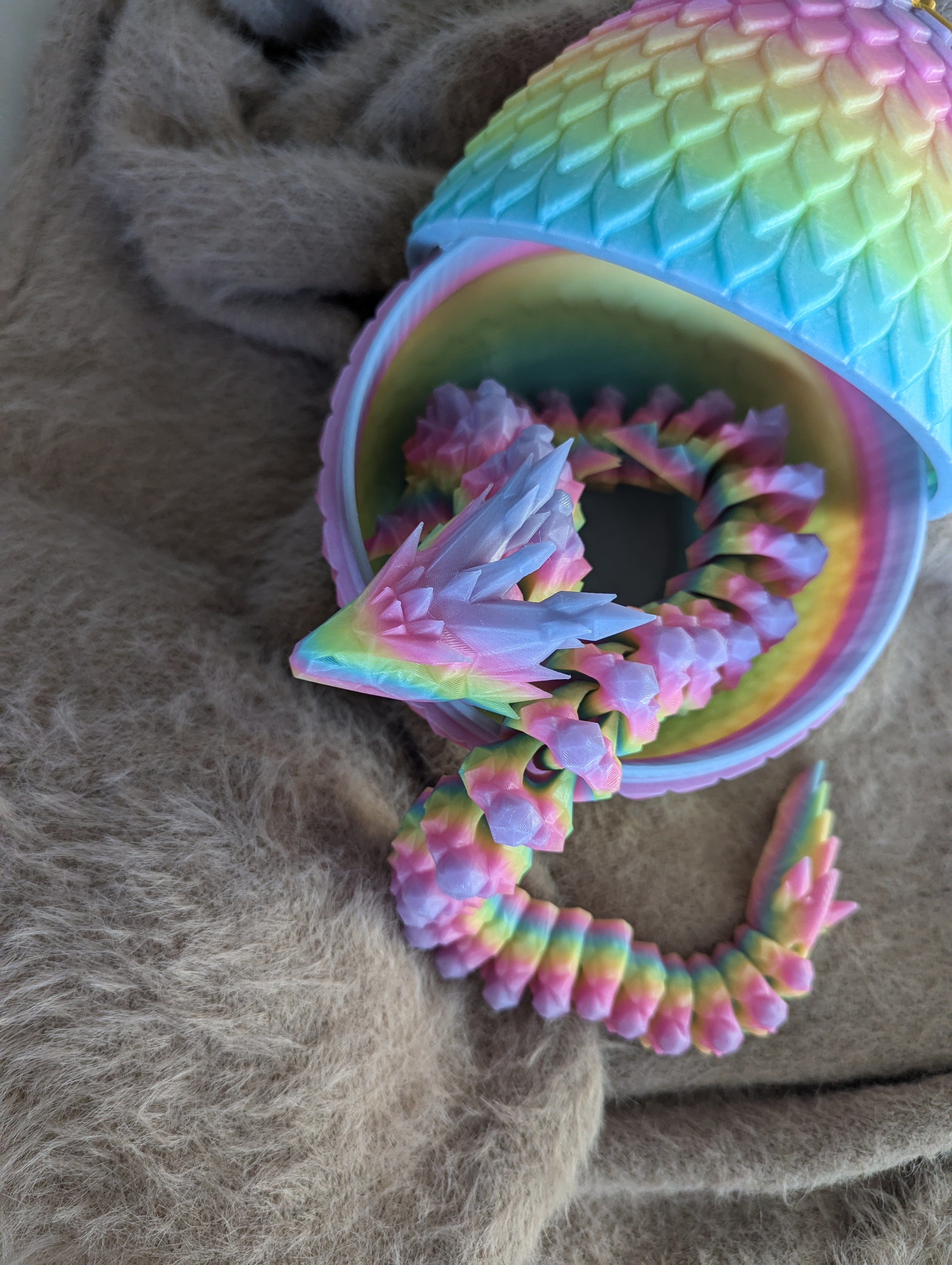 Dragon with Egg Glow in the Dark