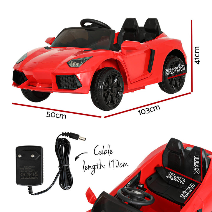 Rigo Electric Toy Remote Control MP3 Red