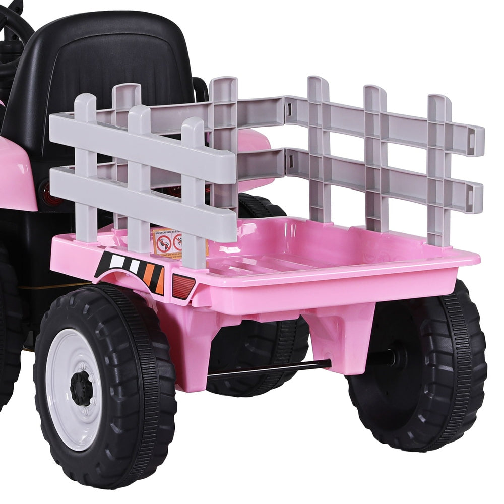 Rigo Kids Electric Ride On Tractor Pink