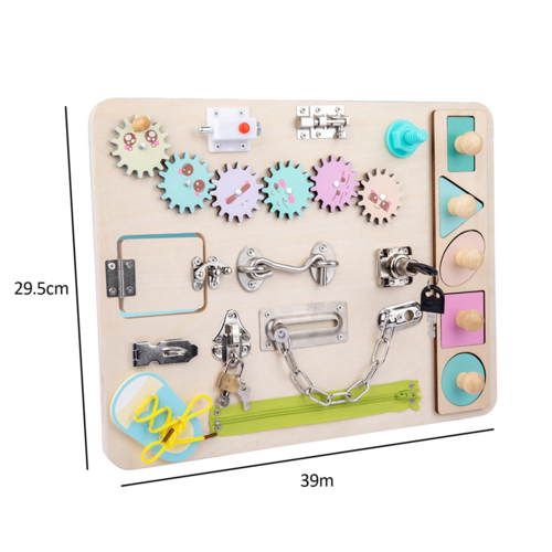 Montessori Sensory Activity Board Learning Preschool