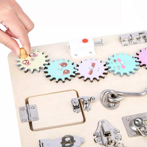 Montessori Sensory Activity Board Learning Preschool