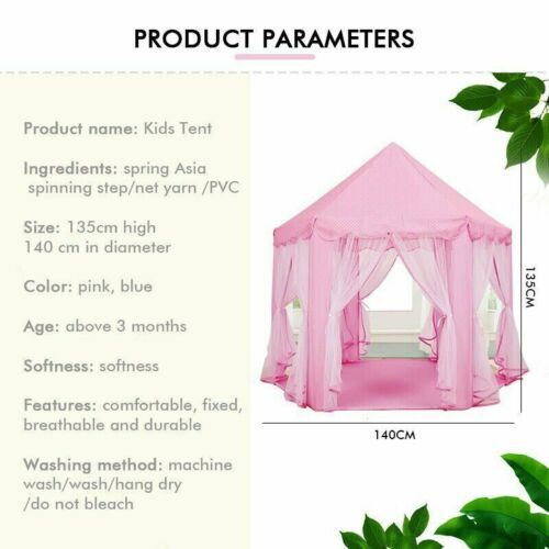 Playhouse Play Tent Pop Up Castle Princess