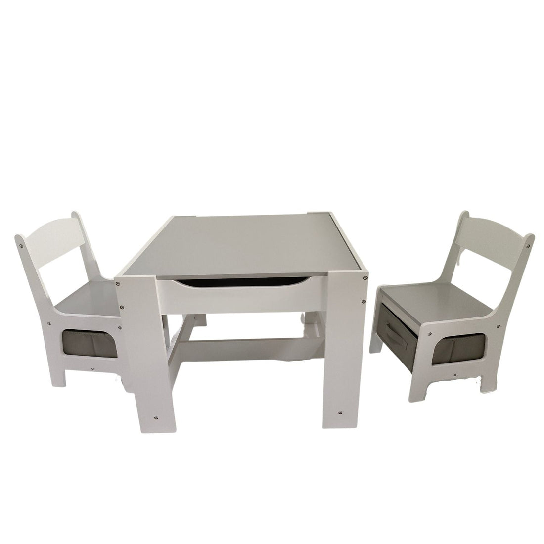 3 PCS Table & Chairs with Chalkboard