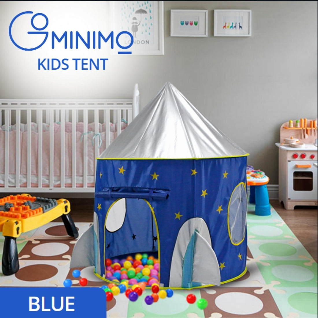 Kids Space Capsule Tent (Blue)