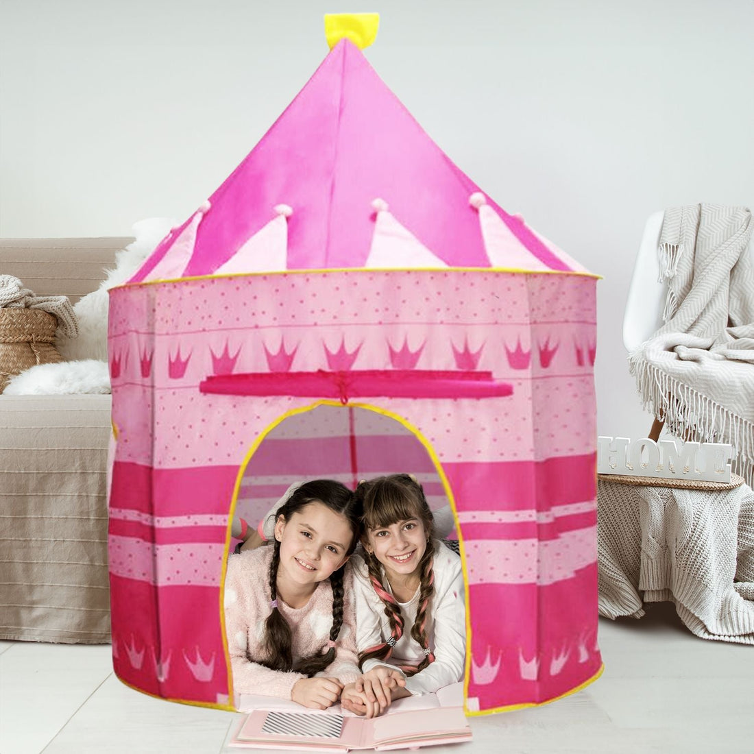 Kids 12 Crowns Tent (Pink)