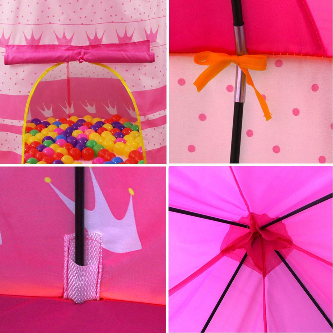 Kids 12 Crowns Tent (Pink)