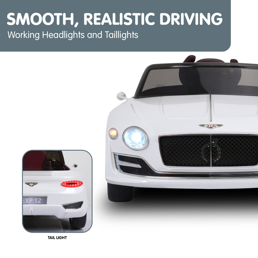 Bentley Exp 12 Speed 6E Electric Car Remote White