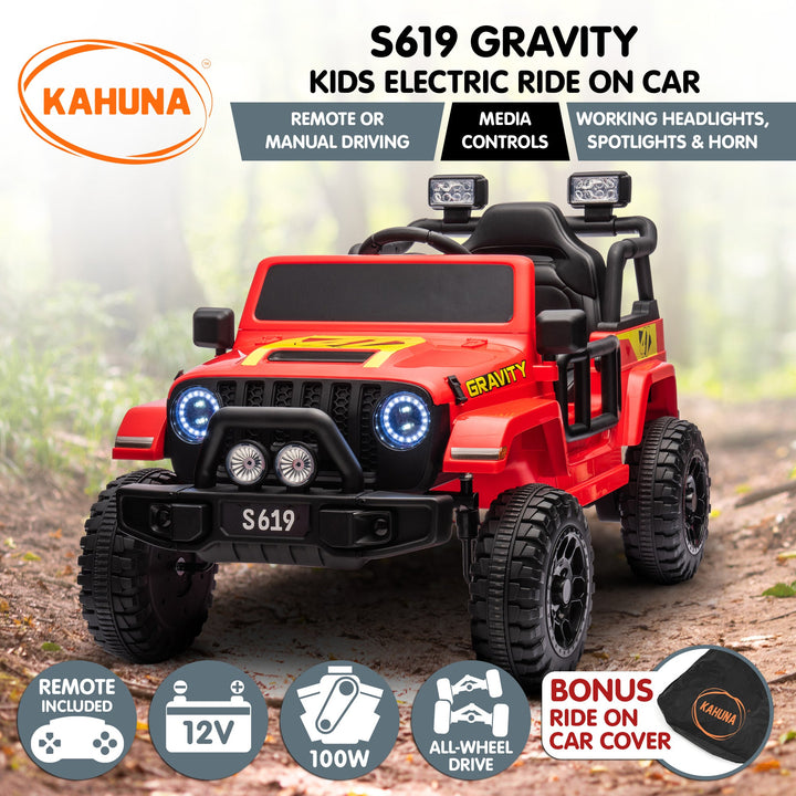 Gravity S619 Electric Ride On Car - Red