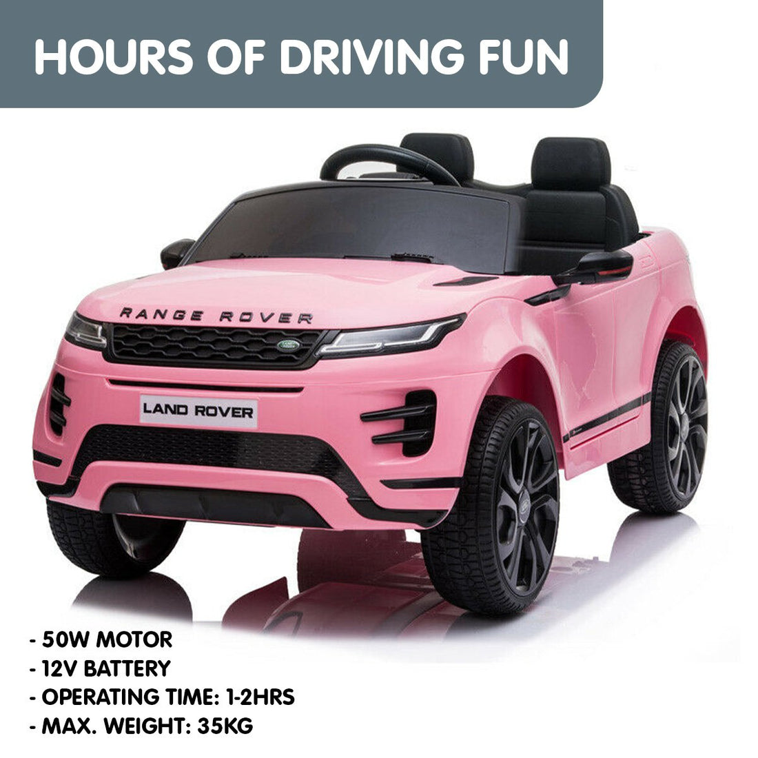 Land Rover Electric Car Remote Pink