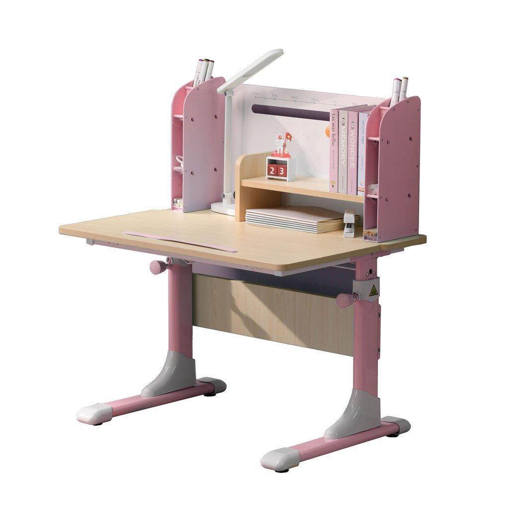 Adjustable Ergonomic 80 cm Study Desk Pink