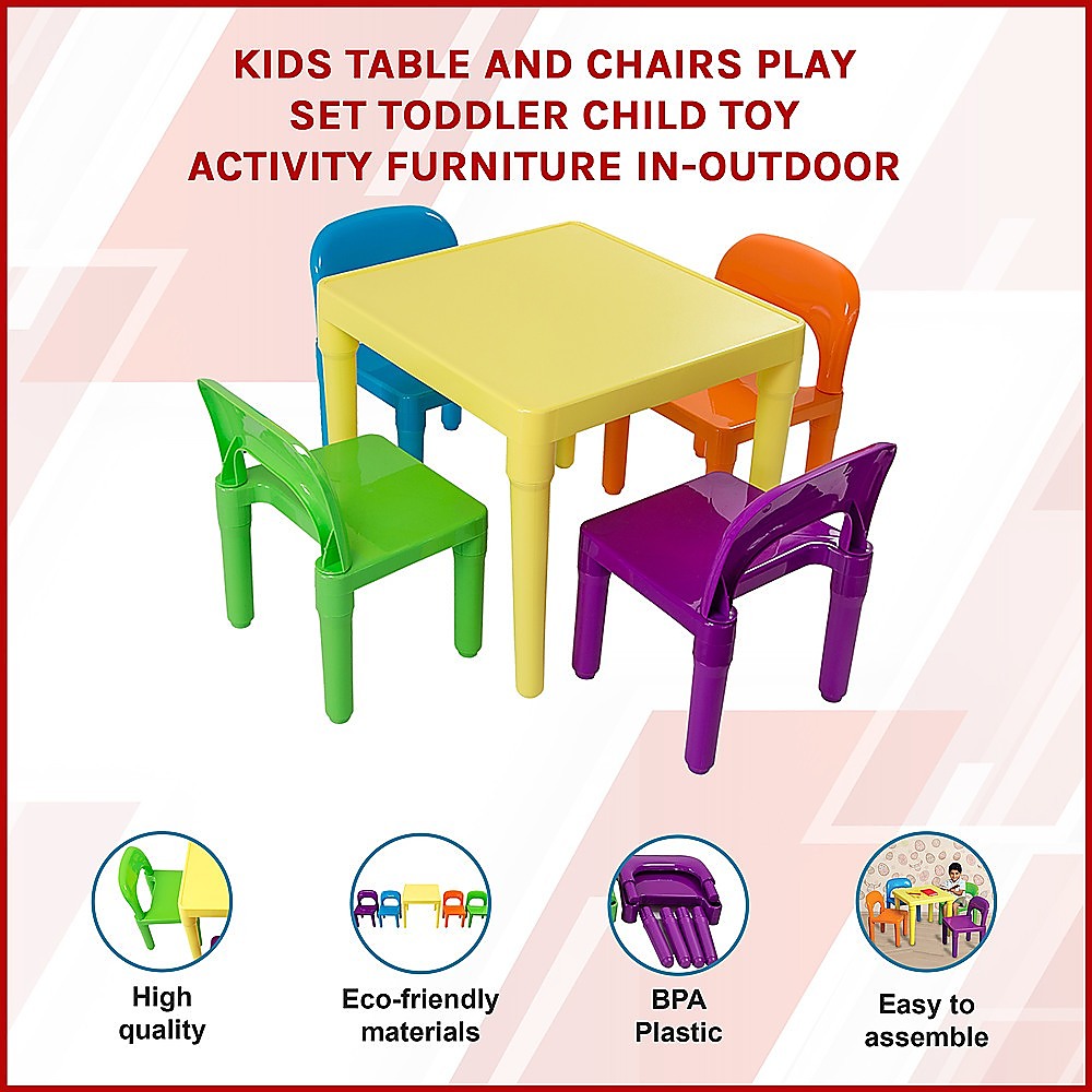 Kids Table and Chairs Play Set