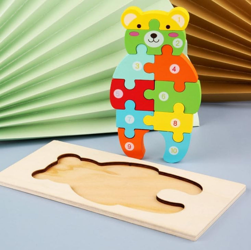 Puzzle Game- Wooden Toy for Kids Ages 3-5